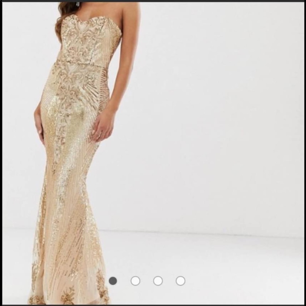 Gold gown from ASOS